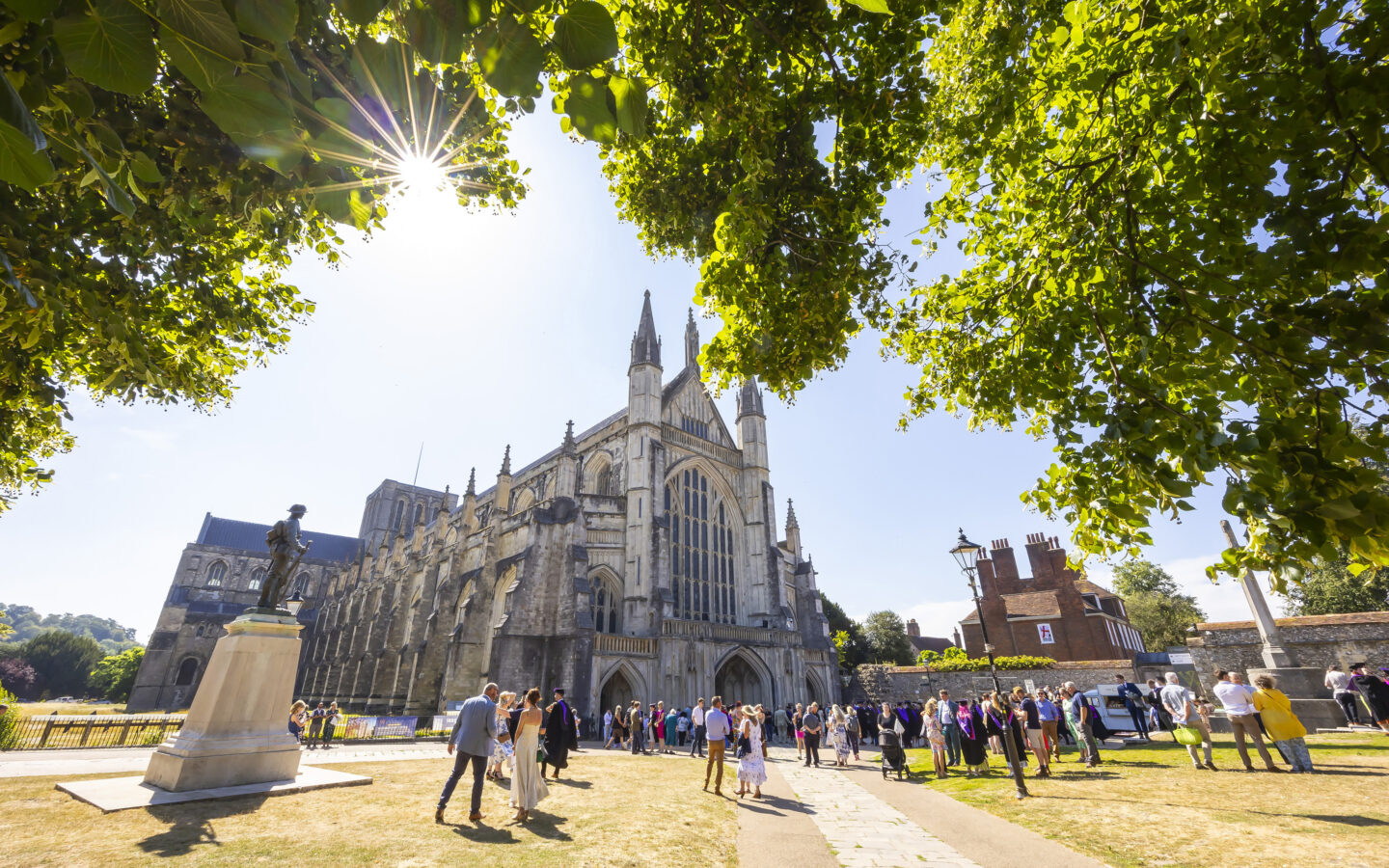 Winchester Cathedral on the 2026 University Centre Sparsholt Graduation day