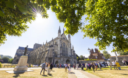 Winchester Cathedral on the 2026 University Centre Sparsholt Graduation day